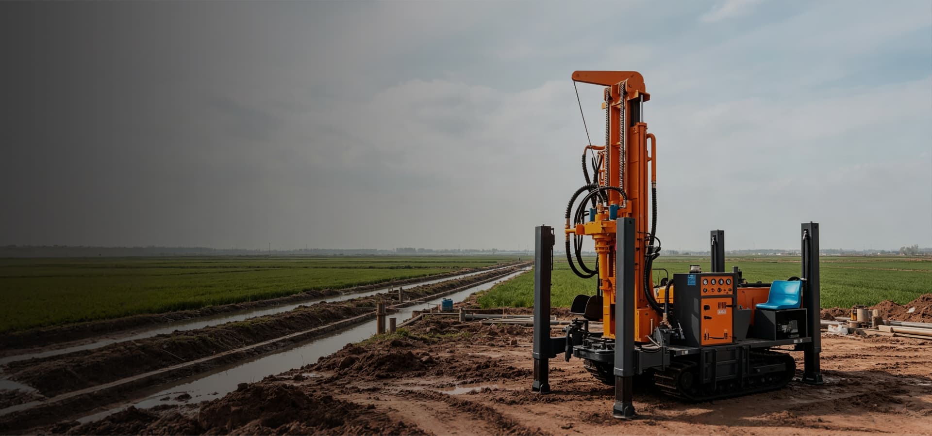 High-efficiency diesel screw air compressor machinery, portable and stationary industrial air compressors for mining and construction.